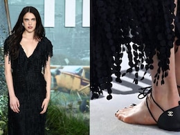 Margaret Qualley Steps Out In Chanel's Barefoot' Sandals For <i>The Dog Stars</i> Premiere