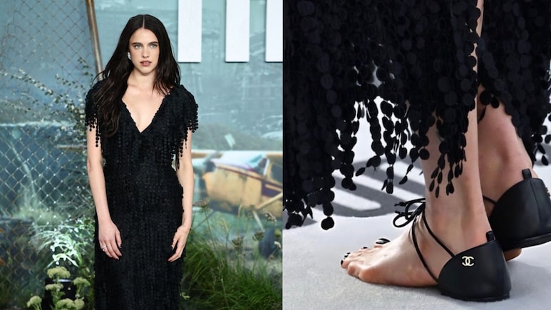 Margaret Qualley Steps Out In Chanel's Barefoot' Sandals For <i>The Dog Stars</i> Premiere