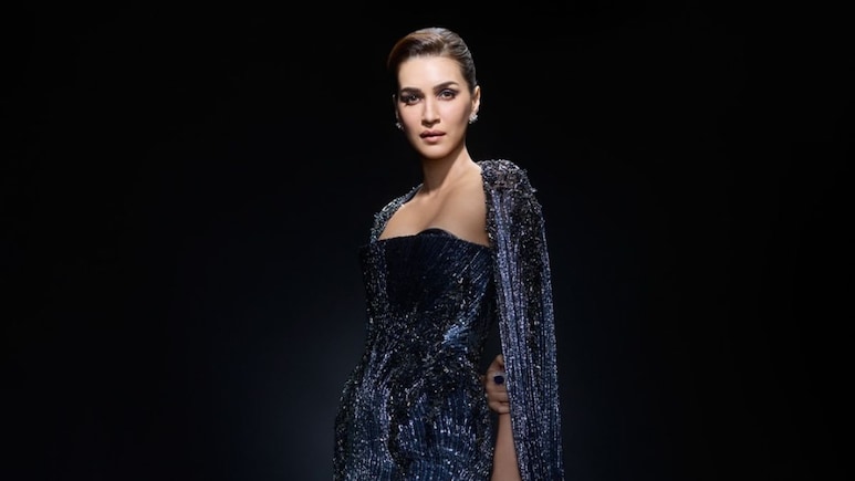 Kriti Sanon Sparkles In Midnight-Blue Gaurav Gupta Couture With 5,500 Crystals