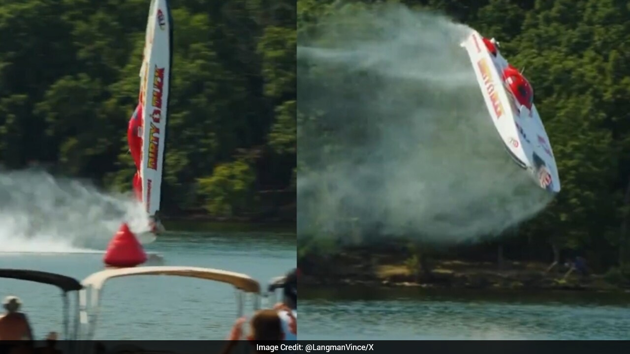 High-Speed Boat Goes Airborne, Flips Backward During Race In US