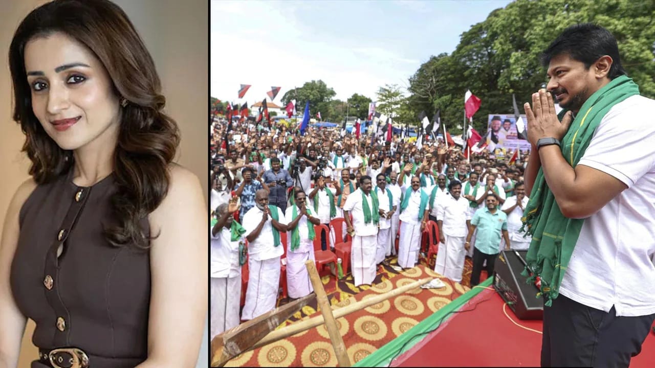 Udhayanidhi Stalin Controversy Explained As TVK Slams DMK Leader's Remark On Actor Trisha