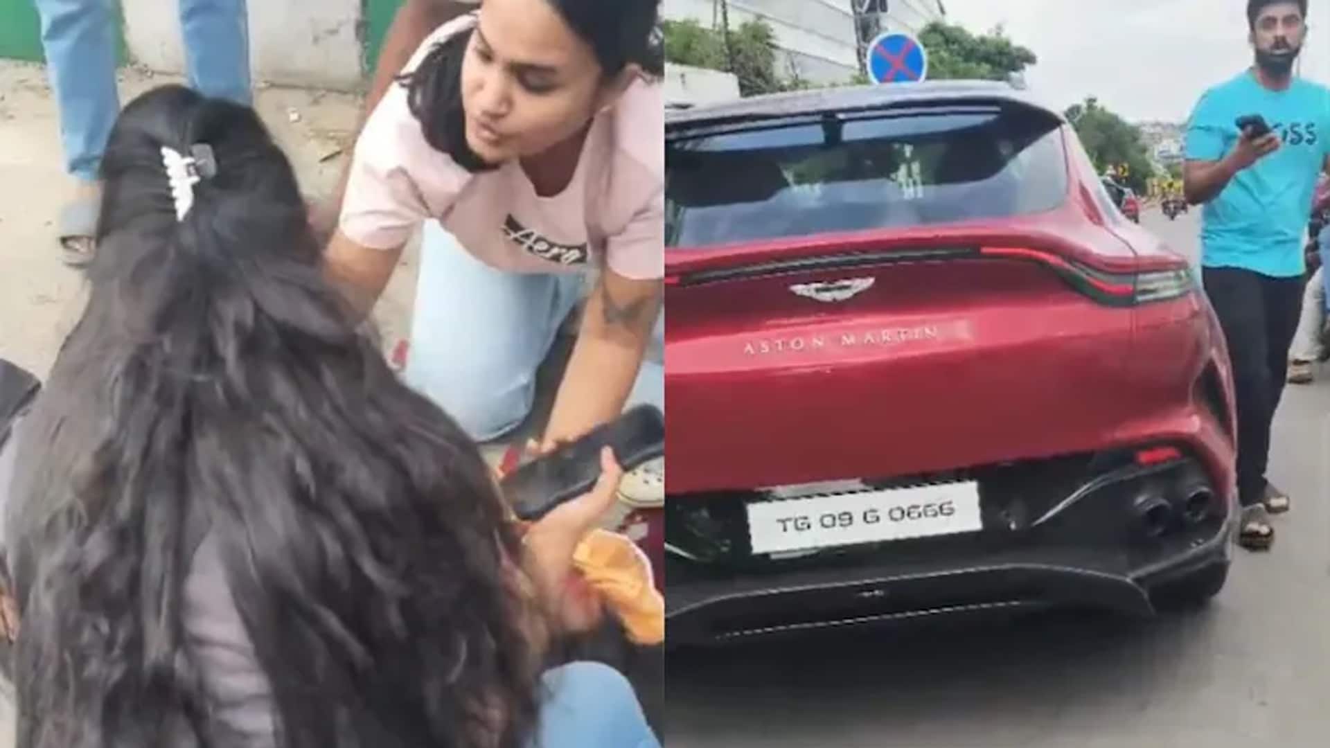 Screams, Body On Road: Moment After Aston Martin Runs Over Hyderabad Woman