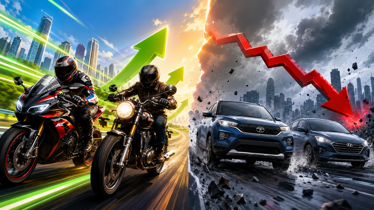 Auto's Two-Speed Race: Jefferies Backs TVS Motor, Eicher Motors As 2W Earnings Accelerate; 4Ws Lag