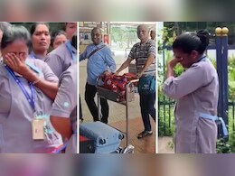 विशाखापत्तनम एयरपोर्ट को कर्मचारियों ने नम आंखों से दी विदाई, रोते हुए द&zwj;िखे कई कर्मचारी