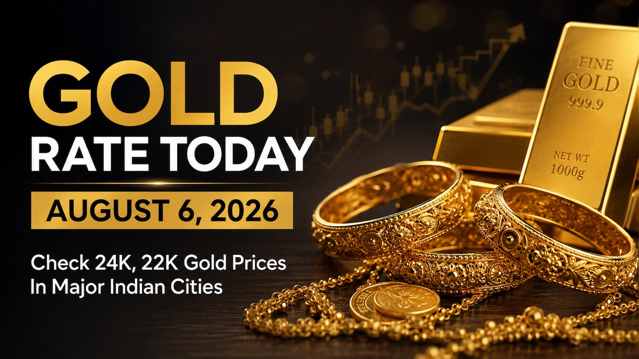 Gold Rate Today: Check 24K, 22K Gold Prices In Mumbai, Delhi, Chennai, Kolkata, Bengaluru On August 6