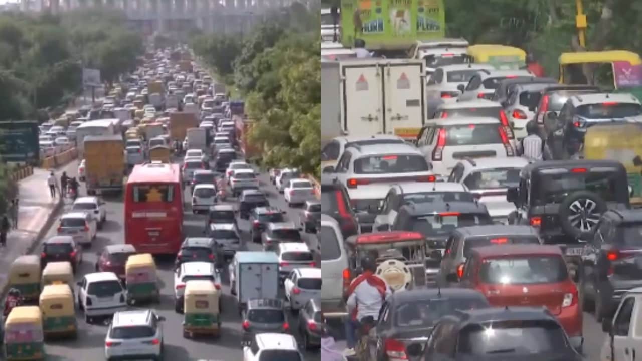 Raksha Bandhan Rush Triggers Massive Traffic Jam On Delhi Roads