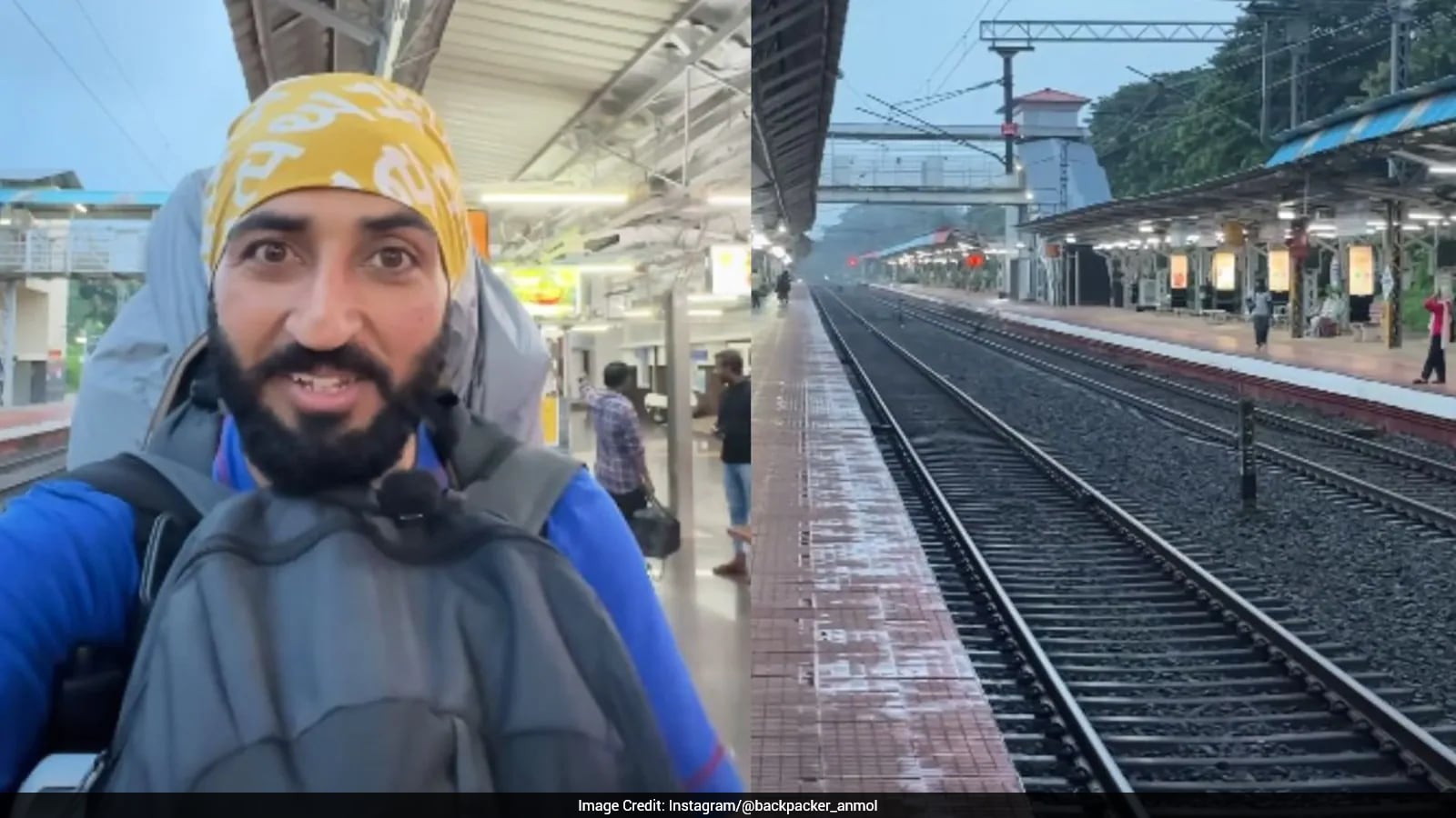 Punjabi Traveller Amazed By Kasaragod Railway Station Cleanliness In Kerala, Video Viral