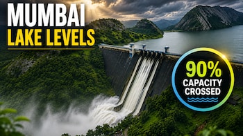 Mumbai Rains: Water Level In Mumbai's Seven Lakes Cross 90% Capacity, Three Reservoirs Overfllow