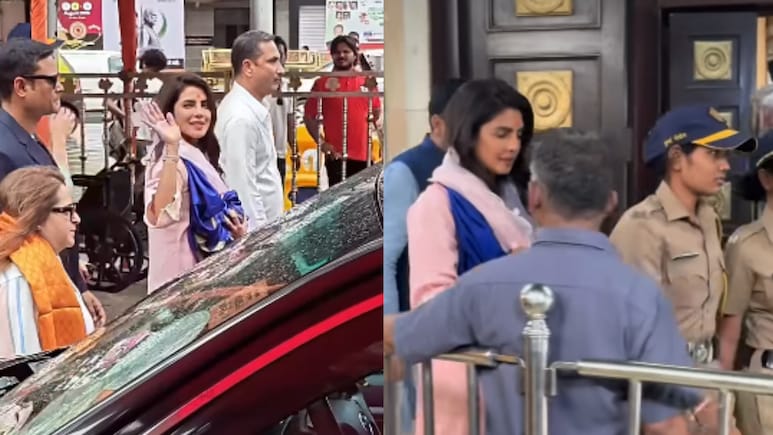 Priyanka Chopra Returns To Mumbai, Visits Siddhivinayak Temple With Cousin Mannara