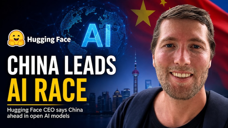 China To Overtake US In AI Faster Than Expected? Hugging Face CEO Points To Open-Weight Models