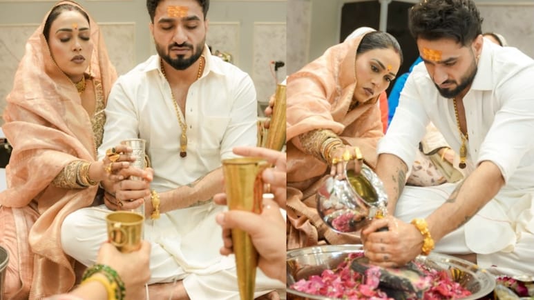 <i>Dhurandhar</i> Singer Afsana Khan Gets Trolled For Taking Part In Shivling <i>Rudrabhishek</i> Ritual