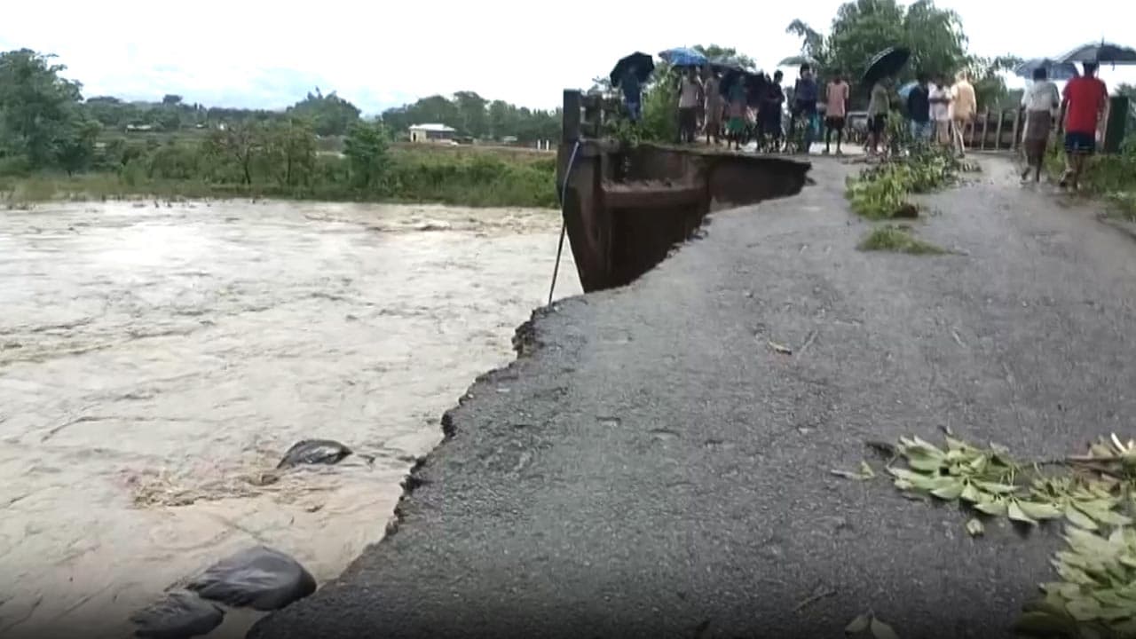 Video: Assam Flood Fury: Villages Cut Off, Bridge Washed Away In Udalguri