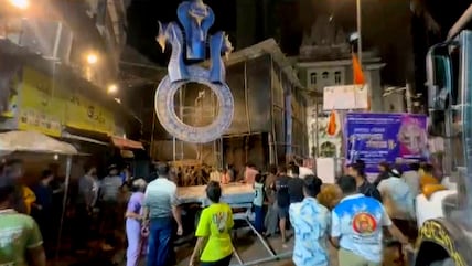 Ganesh Idol Falls During Arrival Ceremony In Mumbai, 2 DFad, 5 Injured