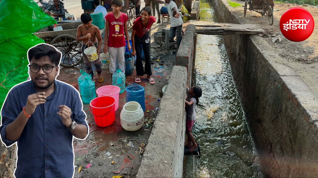 ग्राउंड रिपोर्ट: हाथों में बस्ते की जगह बाल्टी और स्कूल की जगह नाला... नोएडा में दो घूंट पानी के लिए जद्दोजहद