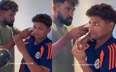 Mohammed Siraj Turns Barber For Returning Sarfaraz Khan, Video Goes Viral