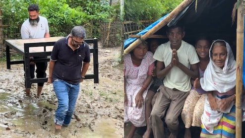 जब असम की कीचड़ से सनी सड़कों पर बिस्तर उठाकर चले मुंबई के ये सोशल वर्कर, बाढ़ पीड़ितों ने पैर छूकर लगाया गले