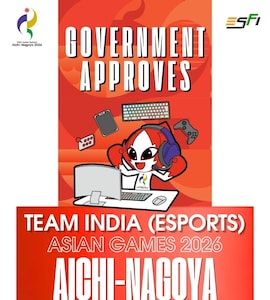 Sports Ministry Approves 15-Member Indian Esports Contingent For Asian Games 2026