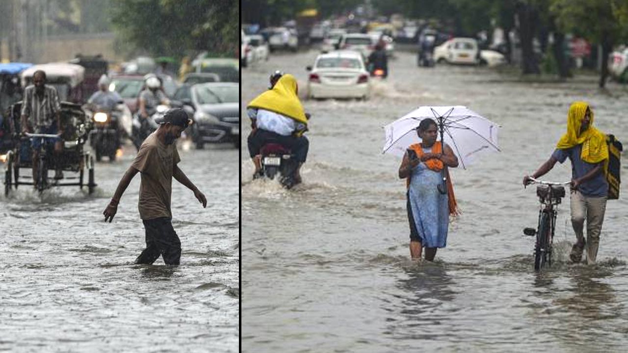 Rain Fury Hits Prayagraj, Waterlogging Paralyses Daily Life