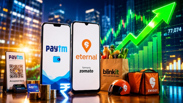 Paytm, Eternal Share Price Rises Over 2% In Trade. Here's Why