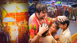बारिश के बीच निकली बागेश्वर महाराज की भव्य तिरंगा यात्रा, झंडा ऊंचा रहे हमारा के नारों से गूंज उठा छतरपुर