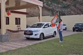 केंद्रीय मंत्री और देवनारायण बोर्ड अध्यक्ष की कार्यालय में बैठक, आचार संहिता लागू होते ही सरकारी गाड़ी रवाना