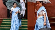 Kangana Ranaut Keeps It Simple In Blue Saree, Carries Rs 35 Lakh Birkin
