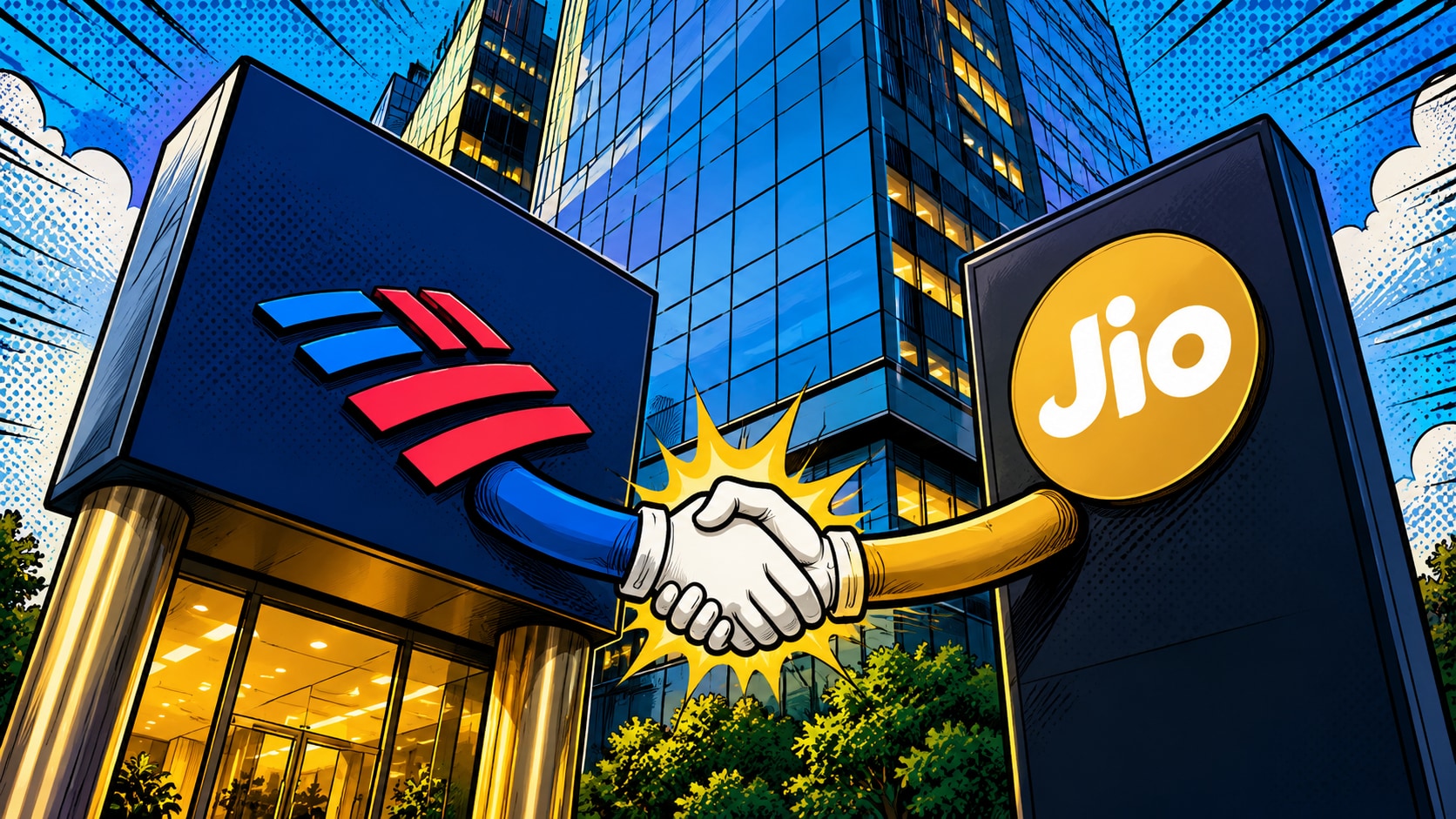 Jio Financial Services shares rise after BofA invests Rs 18,268 crore for 49.9% stake