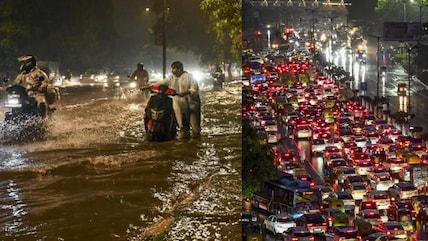 Delhi's Rain Fury: Waterlogging, Traffic Jams Bring City To a Crawl