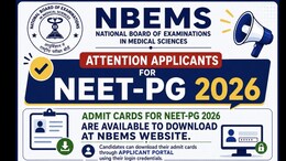 NEET PG 2026 Admit Card Released, Exam On August 30, Check Paper Pattern