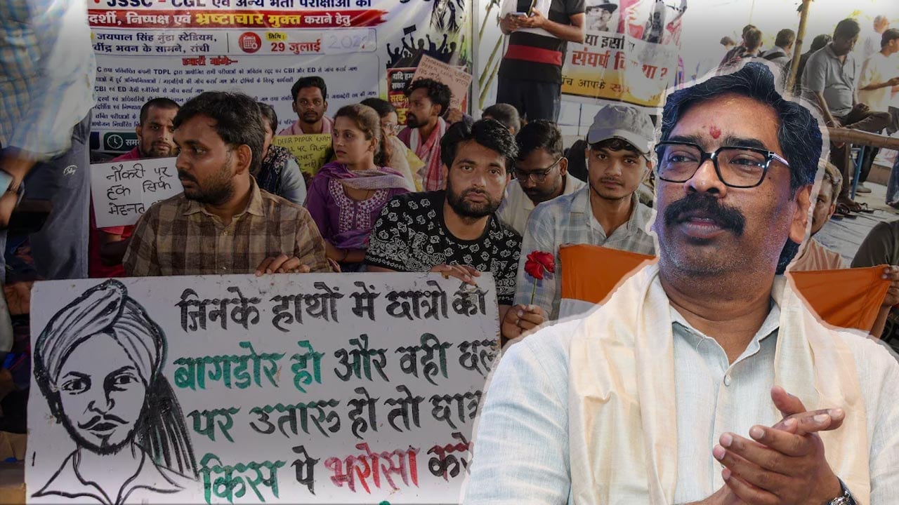 JPSC Protest Row: Hemant Soren Promises Justice, Slams Centre Over NEET Protest Violence