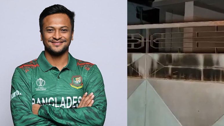 Caught On Camera: Shakib Al Hasan's Home Attacked Hours After Joining Sheikh Hasina's Presser