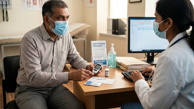 A diabetic should be careful and practise preventive measures to avoid H1N1