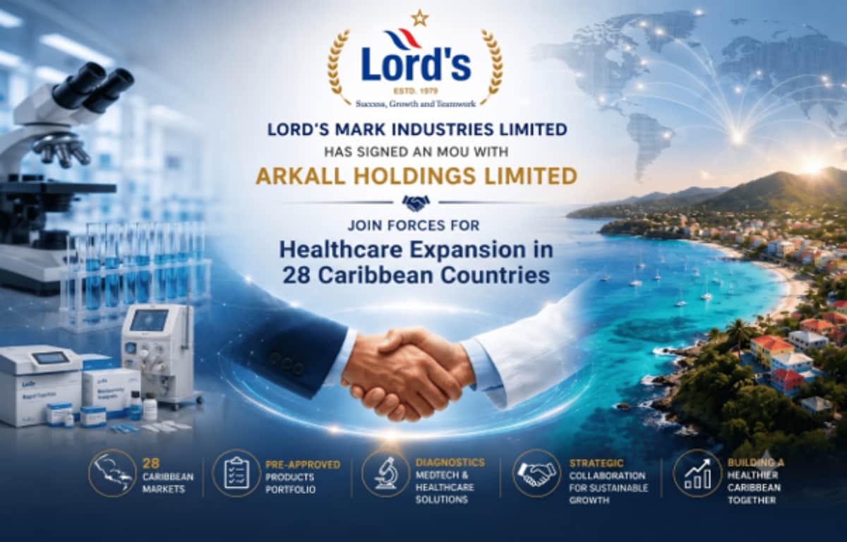 ndtv.com - Team Advertorial - Lord's Mark Industries Limited And ARKALL Holdings Limited Join Forces For Healthcare Expansion In 28 Caribbean Countries
