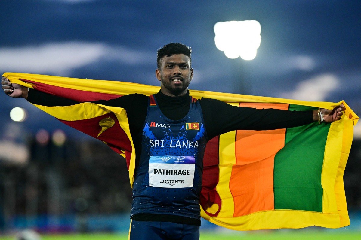 Rumesh Pathirage wins Commonwealth Games men’s javelin gold with 89.75m