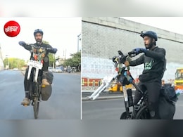 एक पहिए की साइकिल से 11000 KM का सफर... केरल से नेपाल के रास्ते में है शख्स, मकसद जान करेंगे सलाम