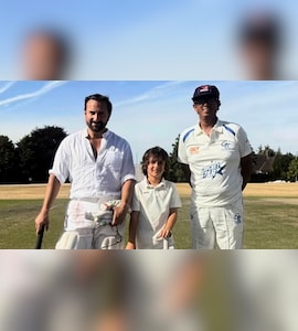 Saif Ali Khans Viral Cricket Video Sparks Buzz, Fans Cant Stop Talking About His Bowling Action
