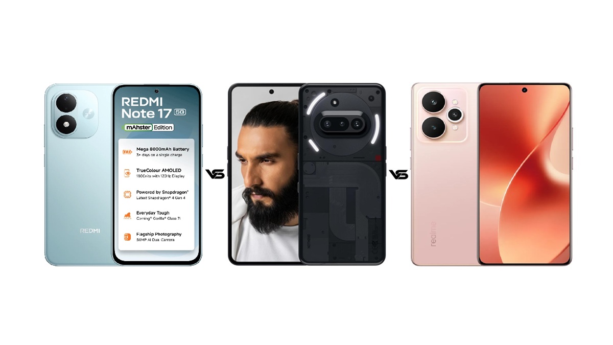 Redmi Note 17 5G vs Realme 15 5G vs Nothing Phone 3a: जानें ₹30K में कौन सा फोन है बेस्ट?