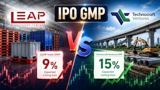 LEAP India vs Technocraft Ventures IPO GMP: Technocraft Signals 14% Listing Gain, LEAP India 8%