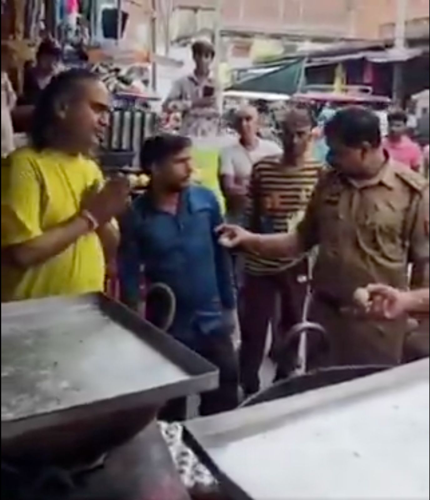 UP Sweet Shop Worker Refuses To Taste His Own Sweets During Food Safety Raid