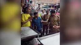 UP Sweet Shop Worker Refuses To Taste His Own Sweets During Food Safety Raid