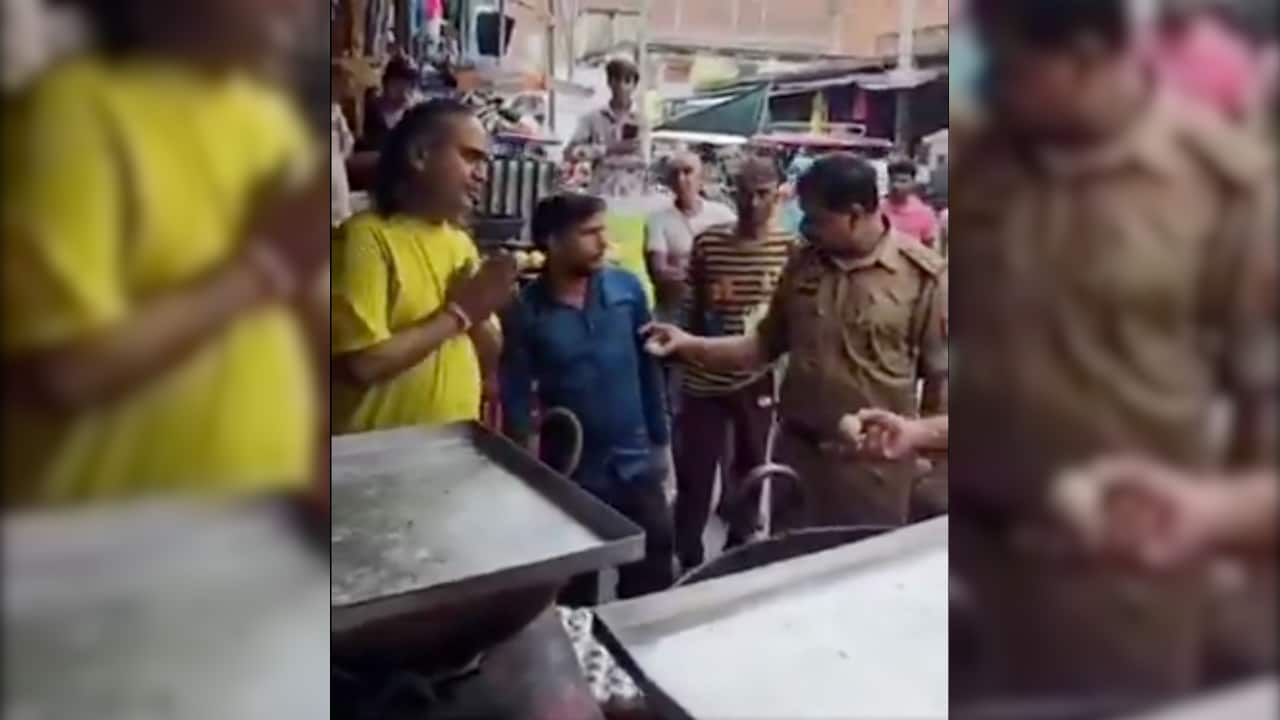 UP Sweet Shop Worker Refuses To Taste His Own Sweets During Food Safety Raid