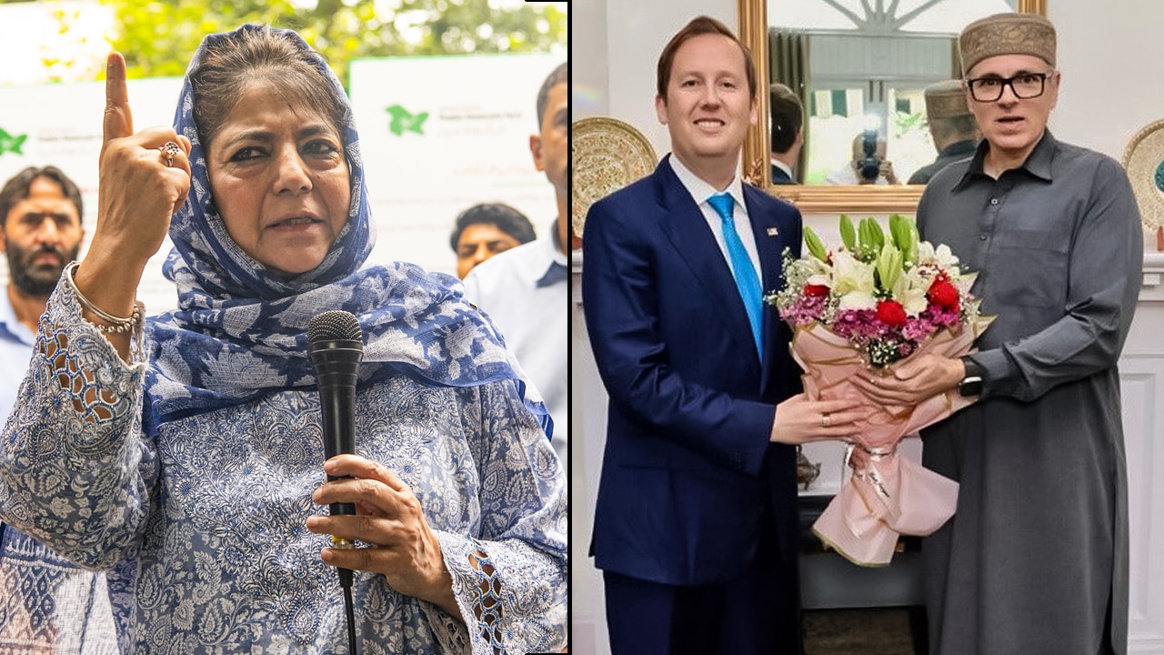 Mehbooba Mufti Slams Omar Abdullah Over US Envoy Sergio Gor's J&K Visit