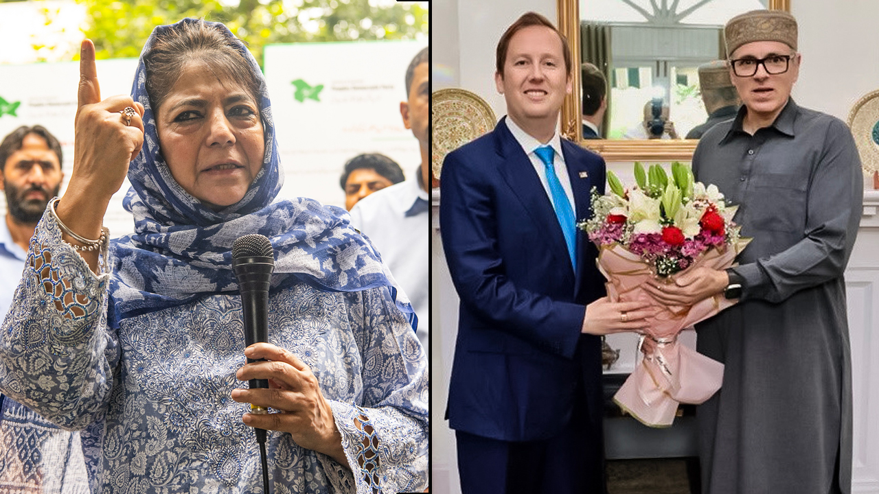 Mehbooba Mufti Slams Omar Abdullah Over US Envoy Sergio Gor's J&K Visit
