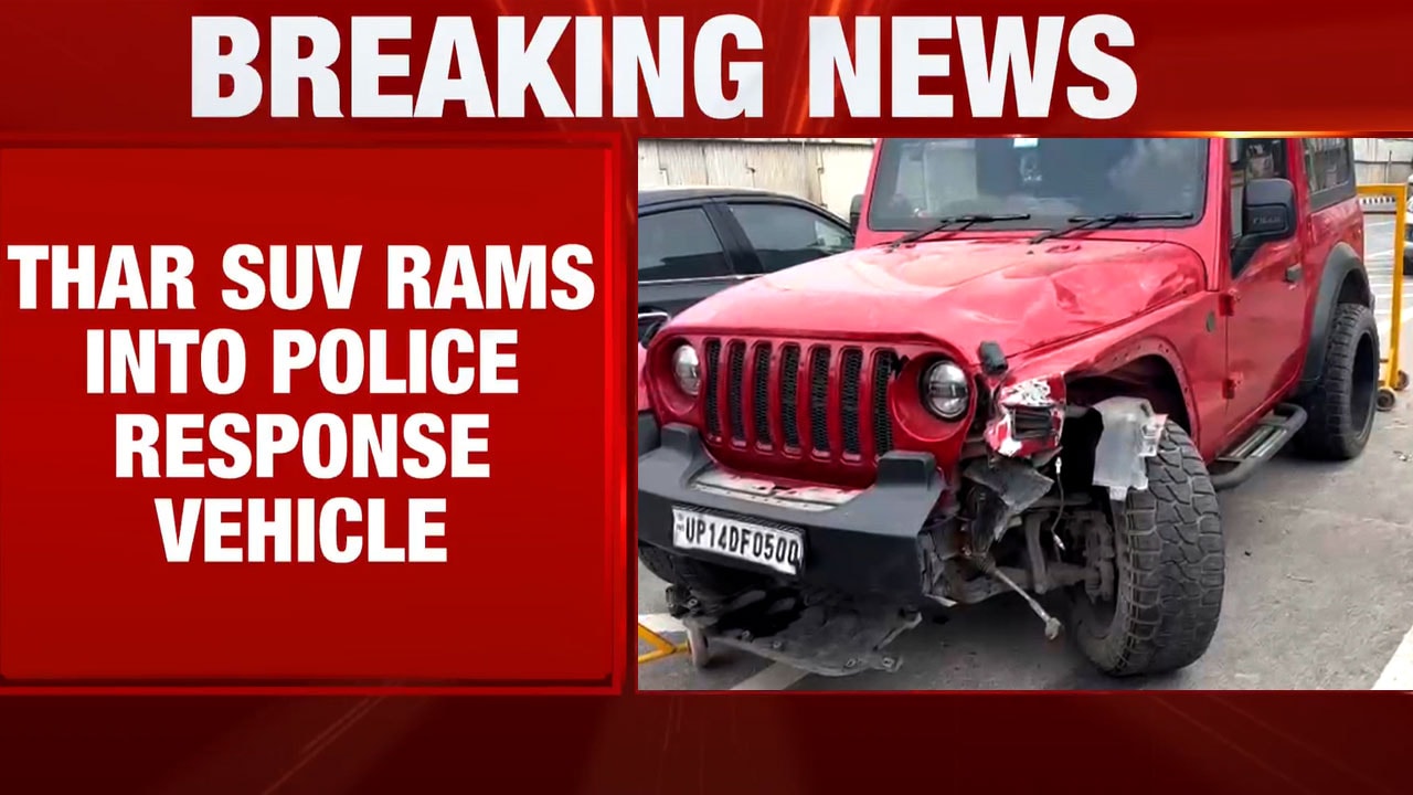 Speeding Thar Rams Police Motorcycle In Ghaziabad, Home Guard Jawan Killed