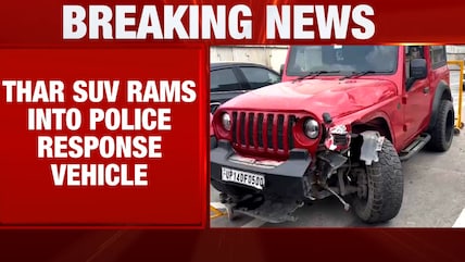 Speeding Thar Rams Police Motorcycle In Ghaziabad, Home Guard Jawan Killed