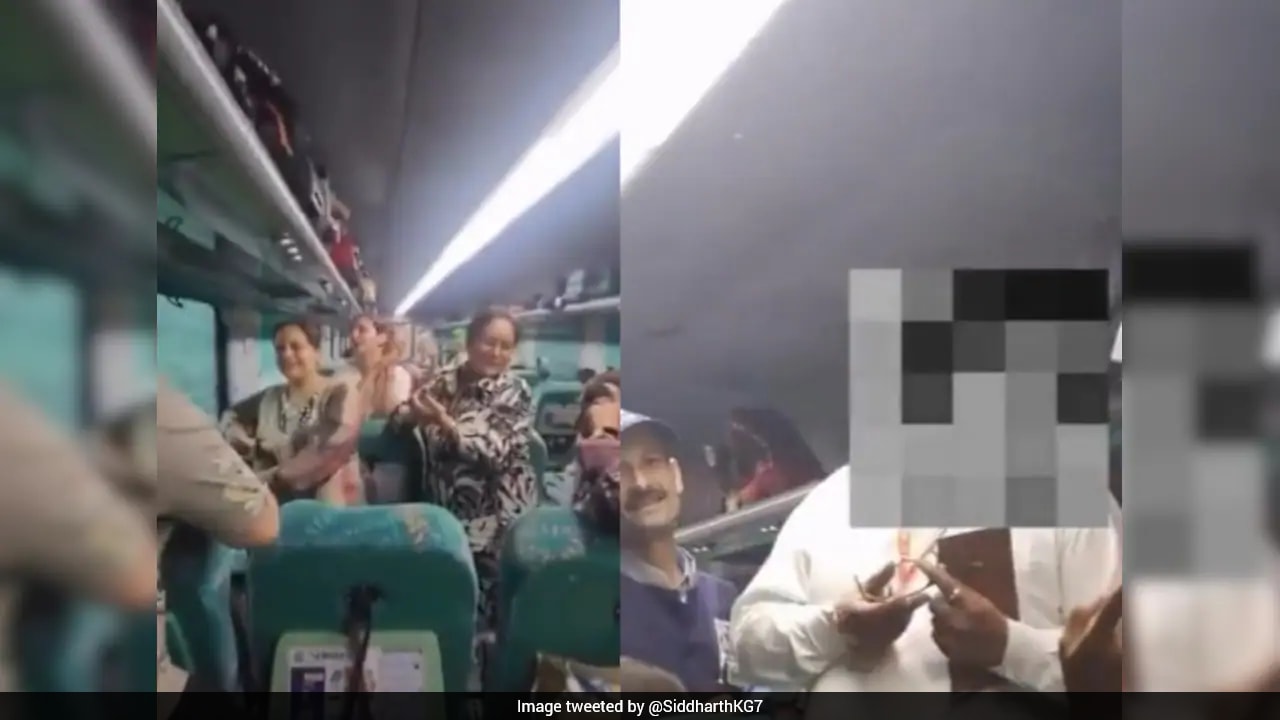 Passengers Celebrate With Loud Singing Inside Moving Train, Railway Staff Intervenes