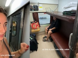 Foreign Travel Creator Shows Inside First-Class Sleeper Train Cabin, Internet Says 'Try Vande Bharat'