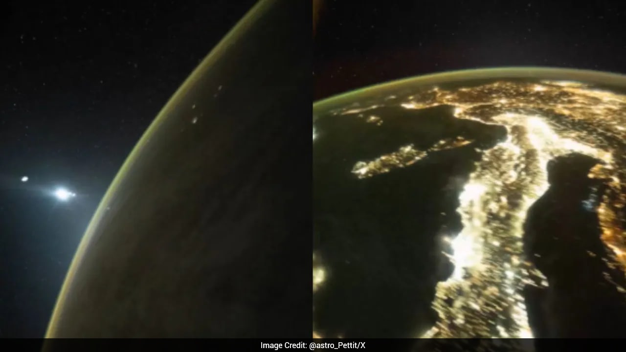 Astronaut Shares Timelapse Of Space Station Maneuver Over Mediterranean City Lights