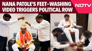 Congress Leader Nana Patole's Feet-Washing Video Draws BJP's "Culture" Jibe. He Replies