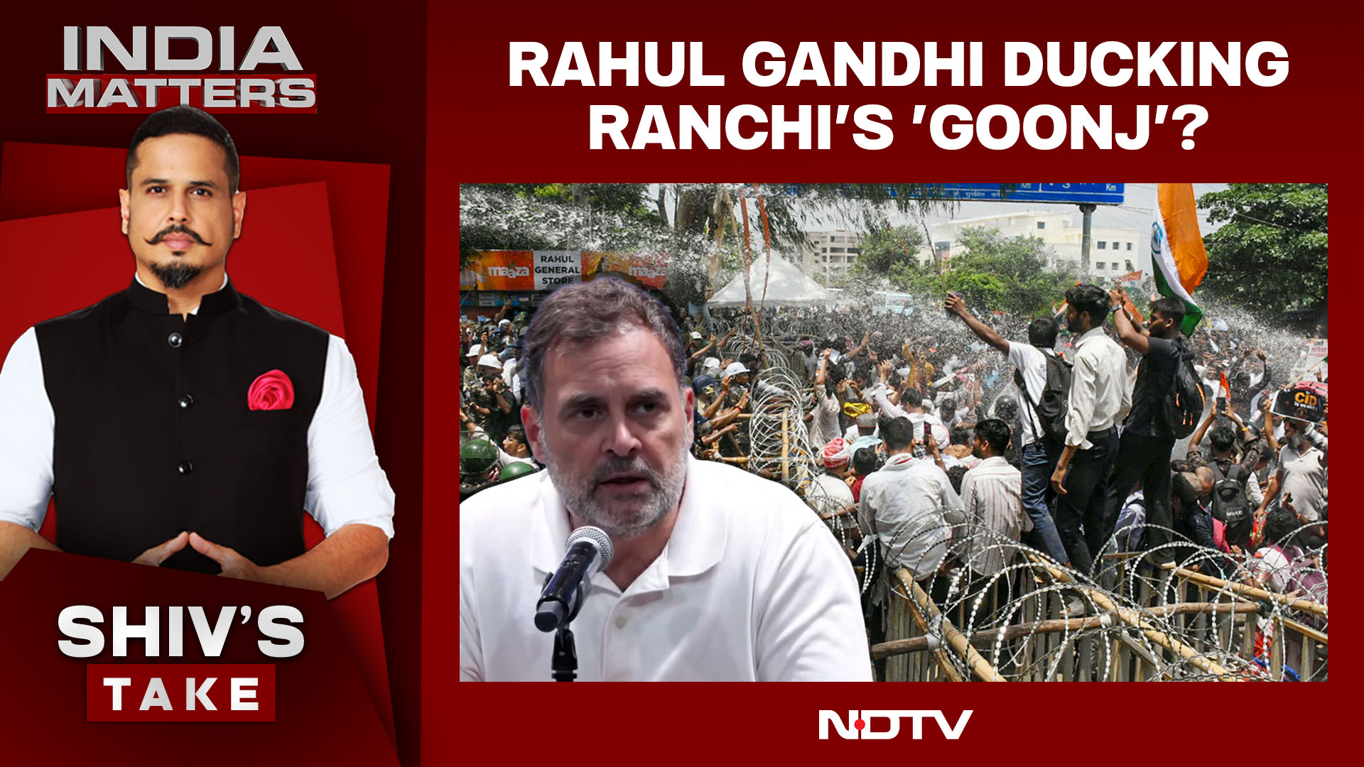 Jharkhand Protesters Lathi-Charged, Questions For Rahul Gandhi
